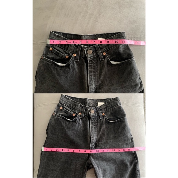 SOLD* TINY Vintage Levi’s Faded Black 512 3 MED - Picture 3 of 7